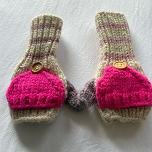 Kids Fingerless Fold-Over Mittens